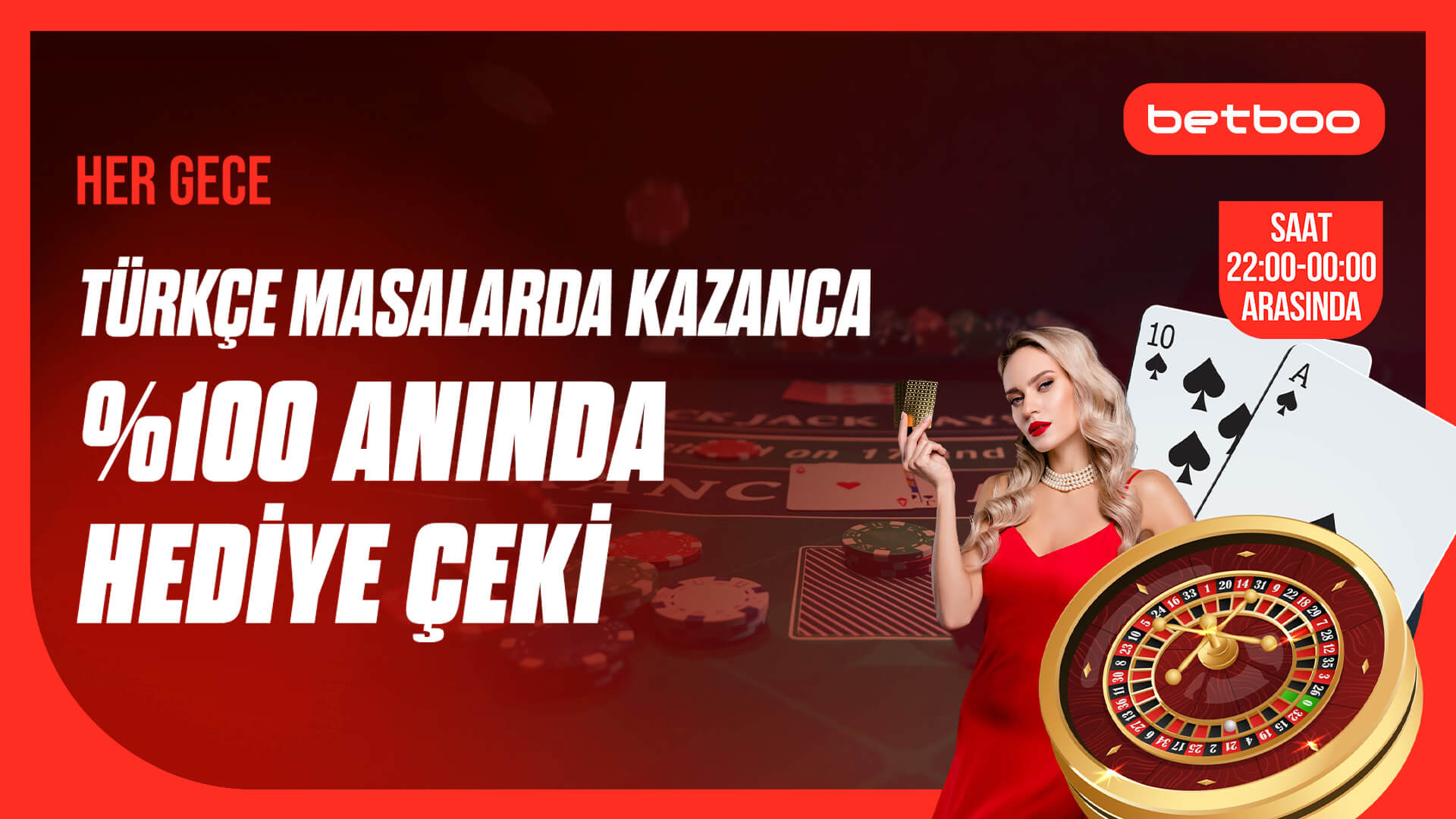 Türkçe Masalarda Kazanca %100 Bonus