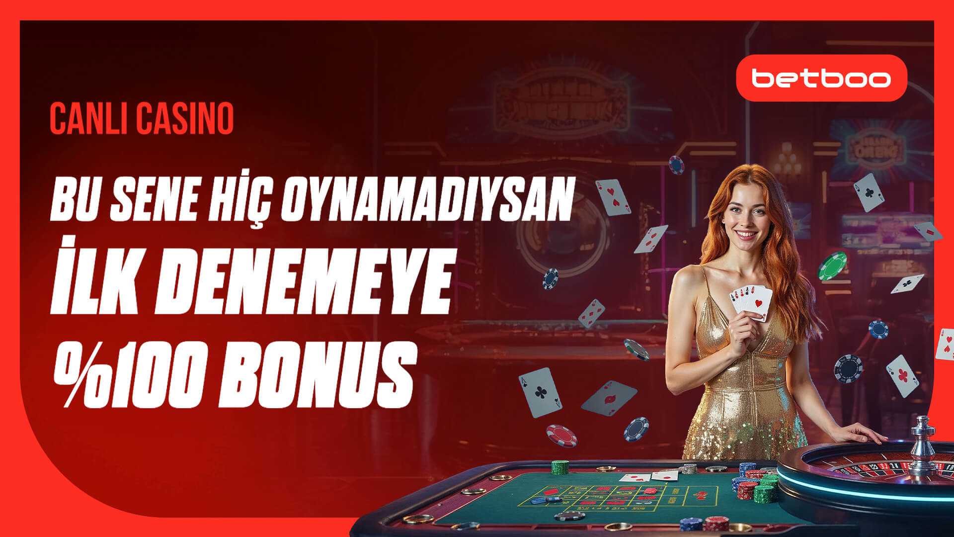 İlk Canlı Casino Oyununa %100 Bonus!